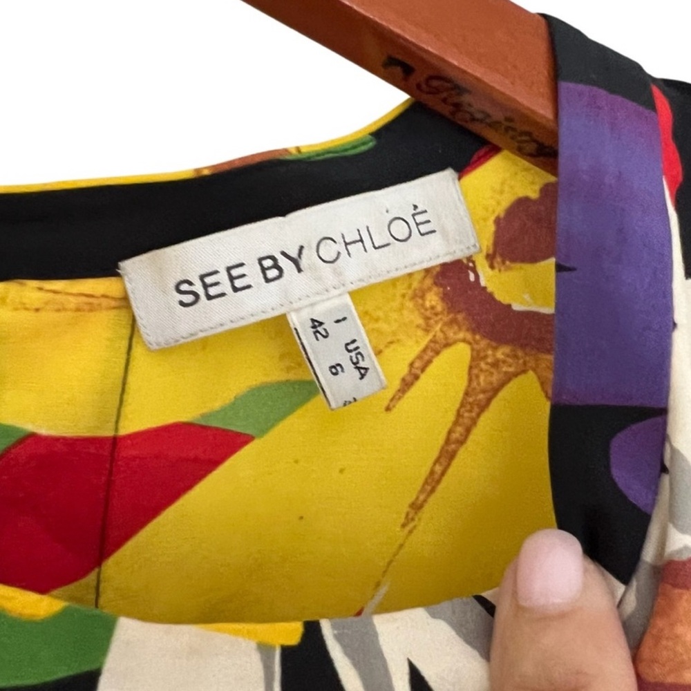 See By Chloe Colorful Floral Mini Dress - Picture 7 of 9